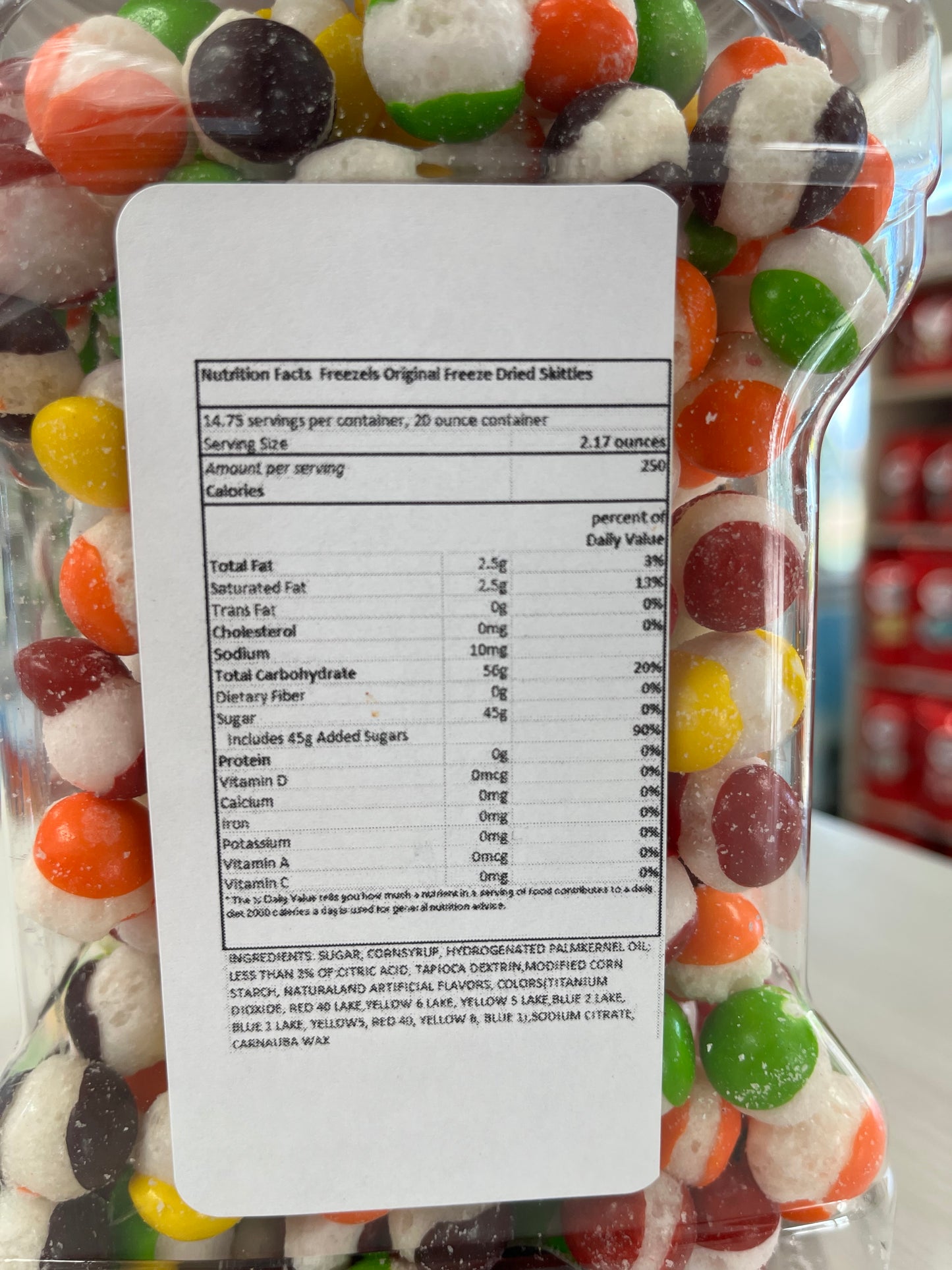 Freezles Freeze Dried Skittles Sharing Tub 20 Ounces