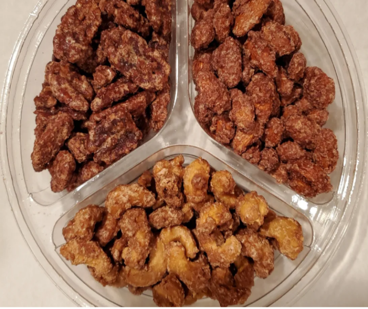 Cinnamon Glazed Pecans, Almonds & Cashews Variaty Pack