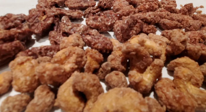 Cinnamon Glazed Pecans, Almonds & Cashews Variaty Pack