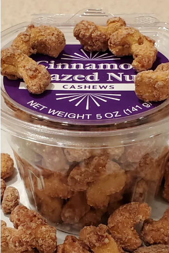 Cinnamon Glazed Cashews