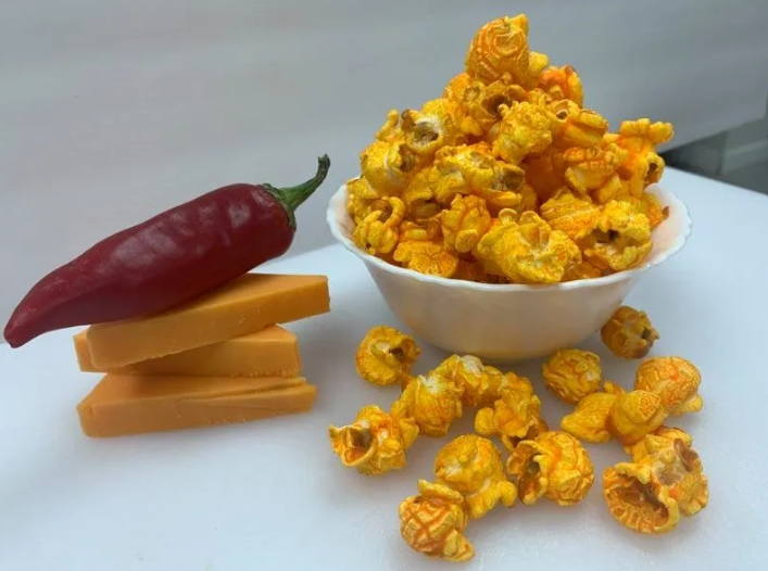Spicy Cheddar Popcorn