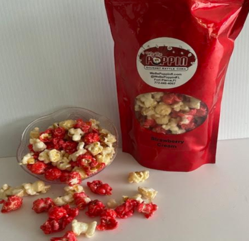 Strawberry Cream Popcorn