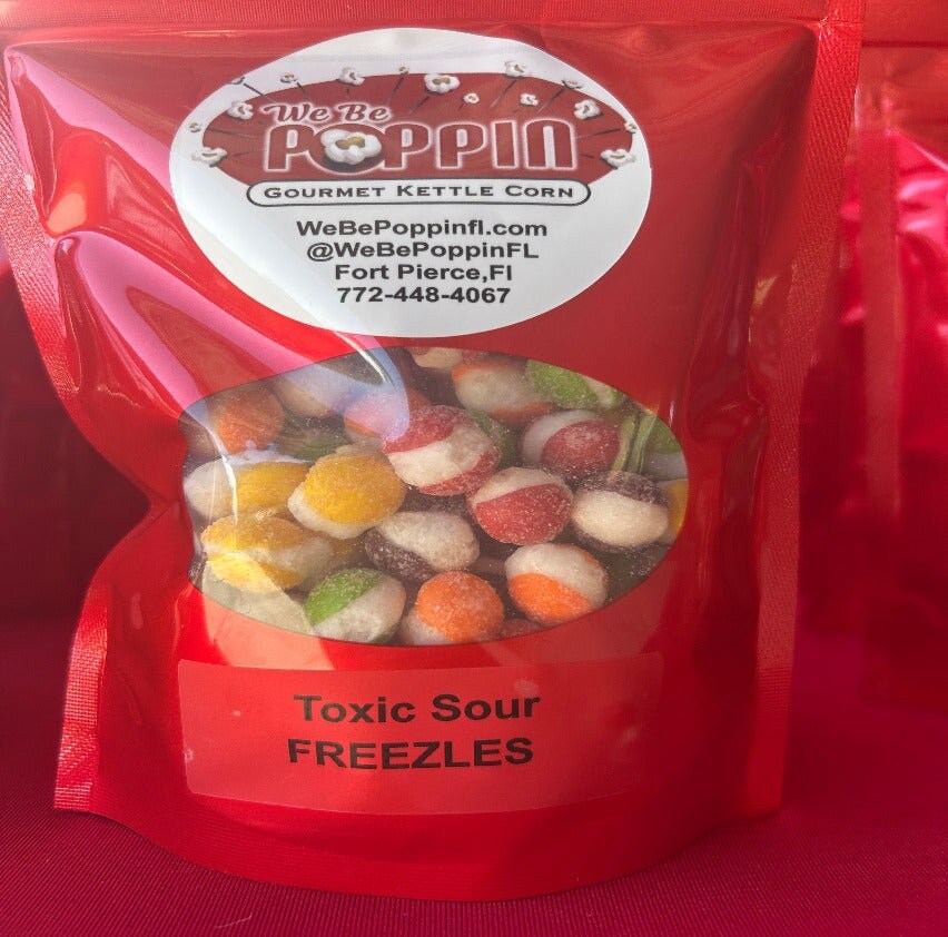 Toxic Sour Freezles Freeze Dried Skittles Candy