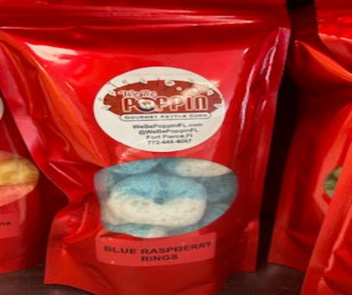 Blue Raspberry Rings Freeze Dried Candy