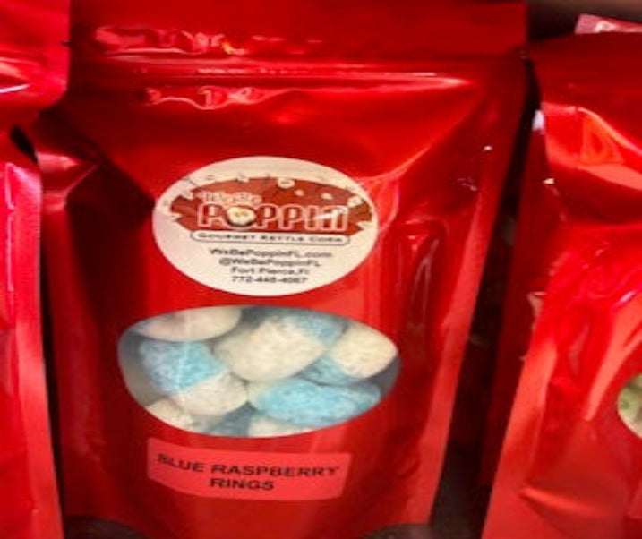 Blue Raspberry Rings Freeze Dried Candy