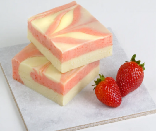 Strawberry Cheesecake Fudge