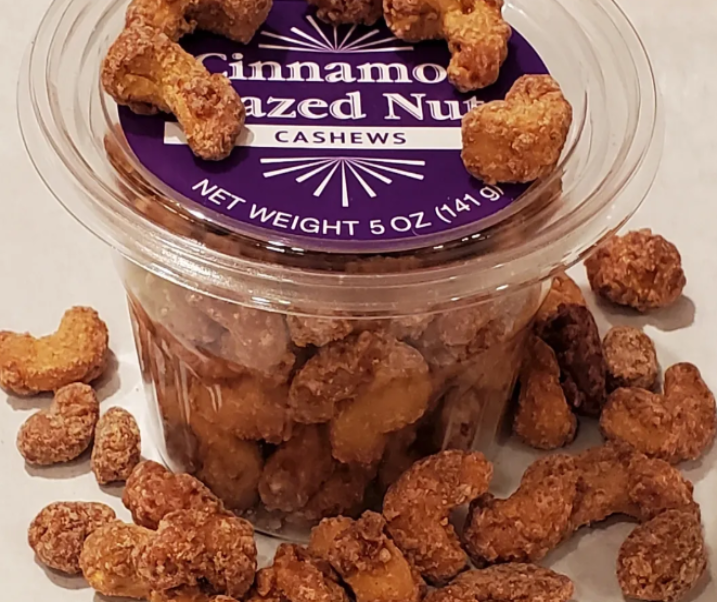 Cinnamon Glazed Cashews Wholesale 12 Packages