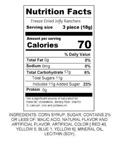 Jolly Rancher Freeze Dried Candy