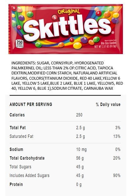 Freezles Freeze Dried Skittles Candy